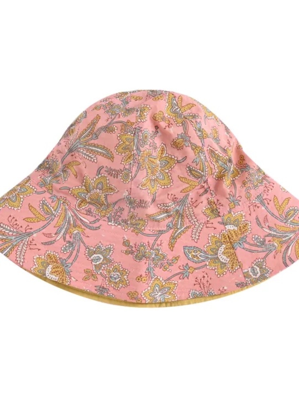 Louise misha granima pink Floral paisley Quilted Bucket Hat 2T